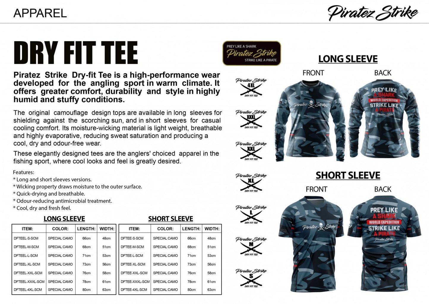 Piratez Strike - Dry Fit Tee Special Camo
