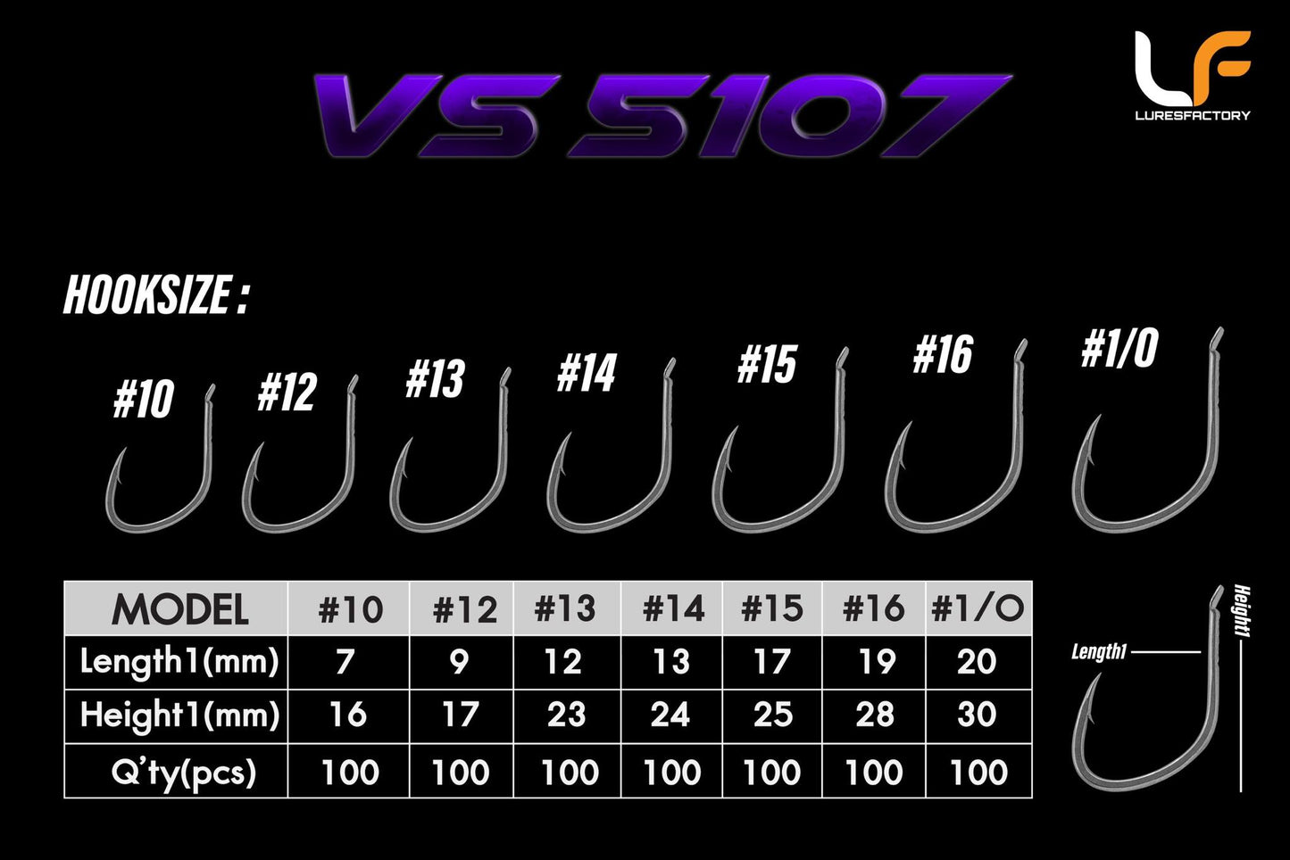 Assist Hook Light Jigging VS 5107 NP (Single Hook)