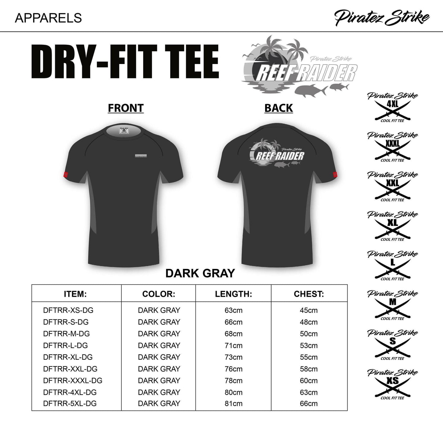 Piratez Strike - Dry Fit Tee Reef Raider