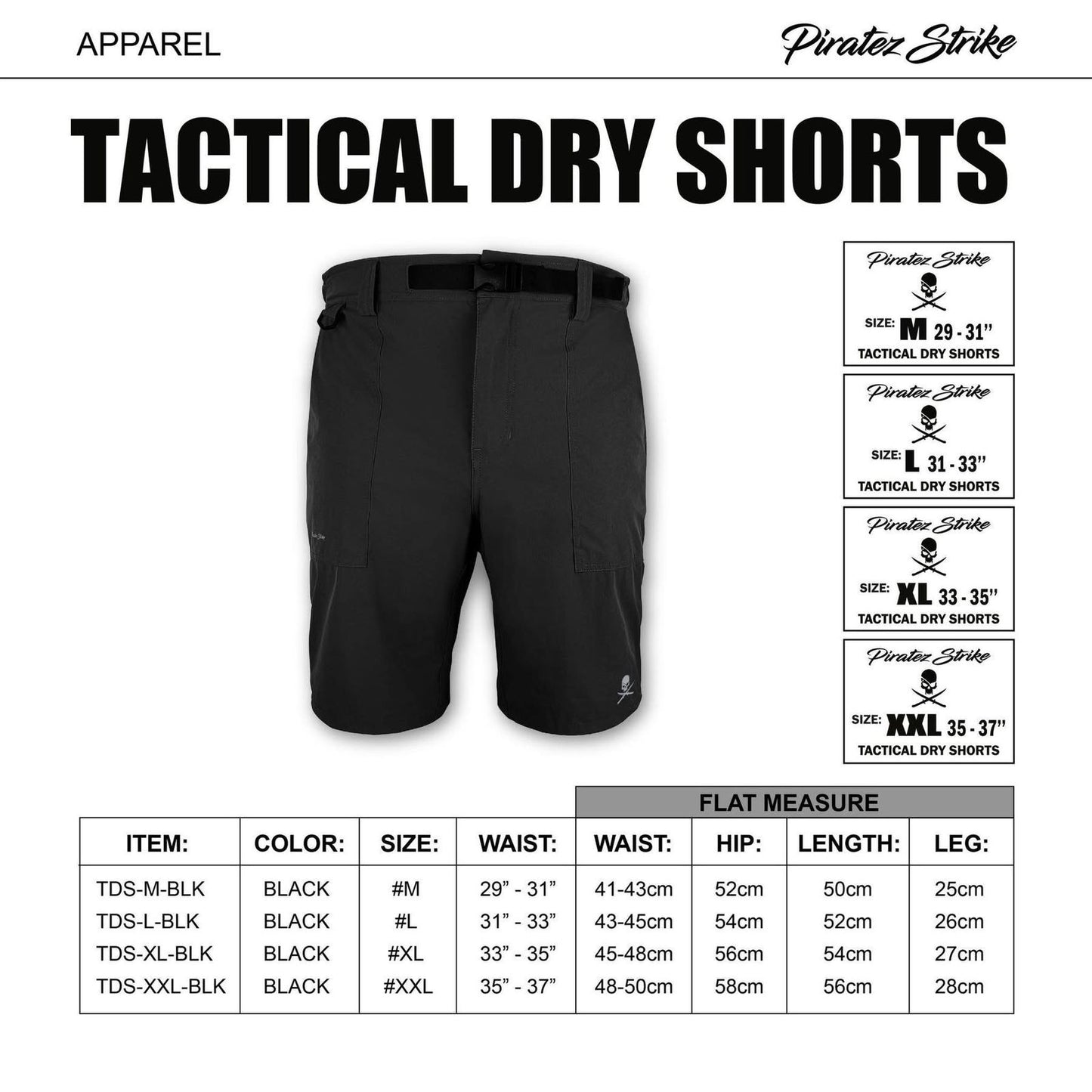Piratez Strike - Tactical Dry Shorts