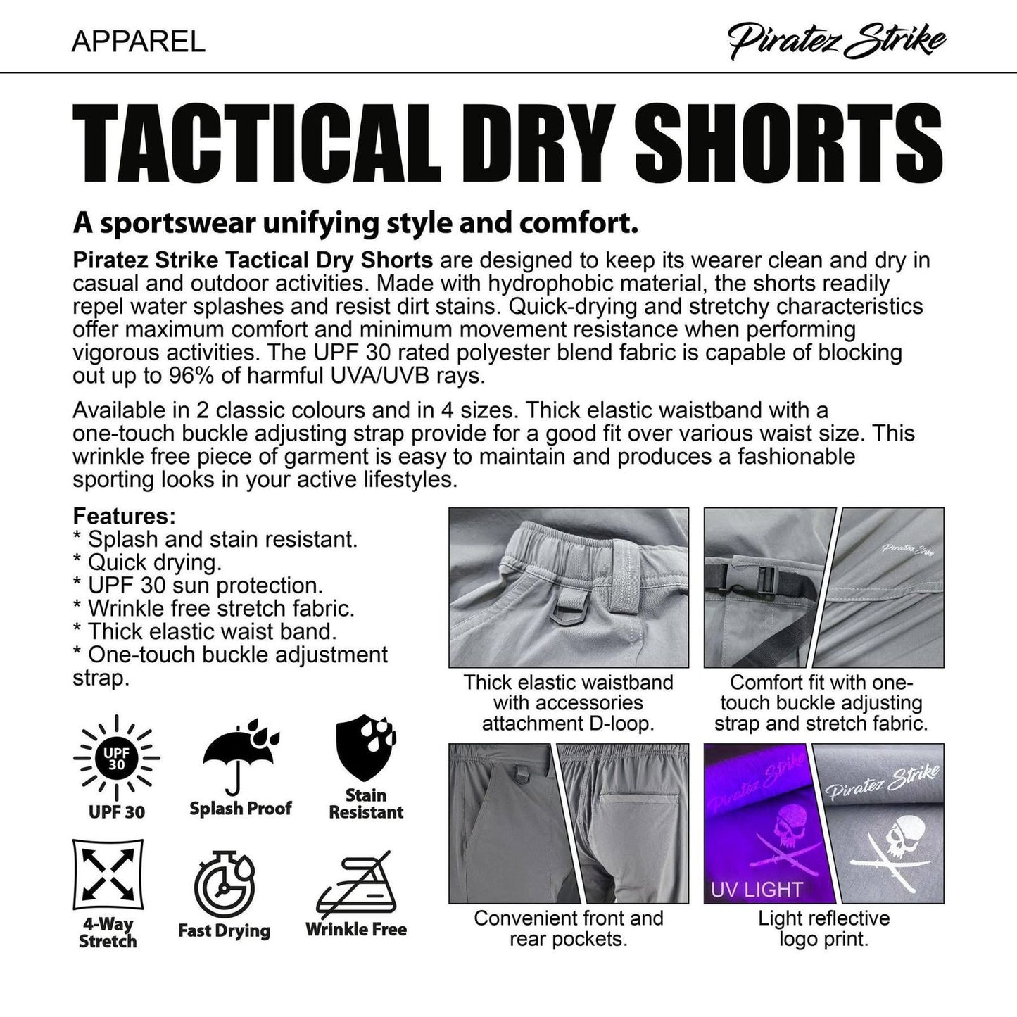 Piratez Strike - Tactical Dry Shorts