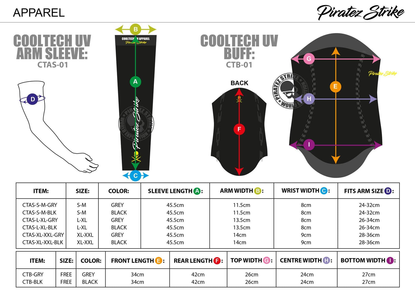 Piratez Strike Cool Tech UV Buff (Face Shield)