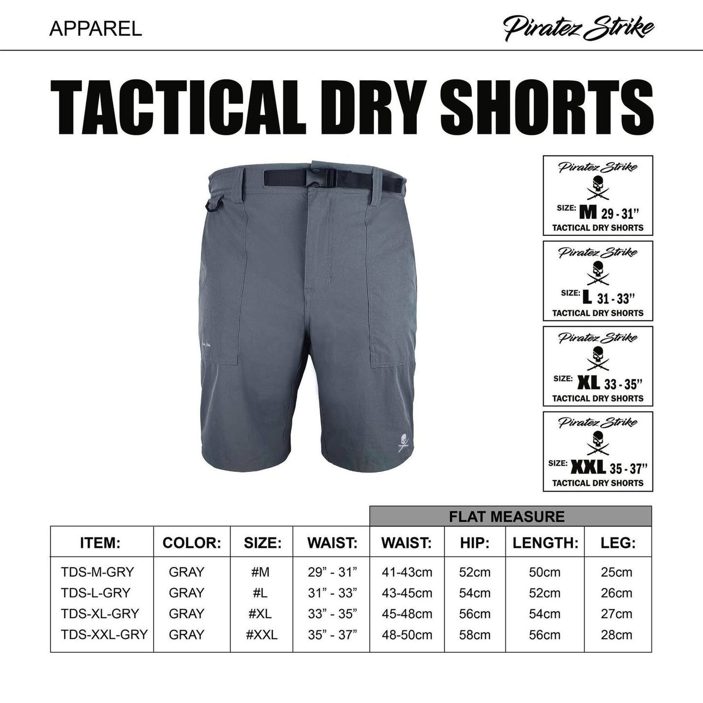 Piratez Strike - Tactical Dry Shorts