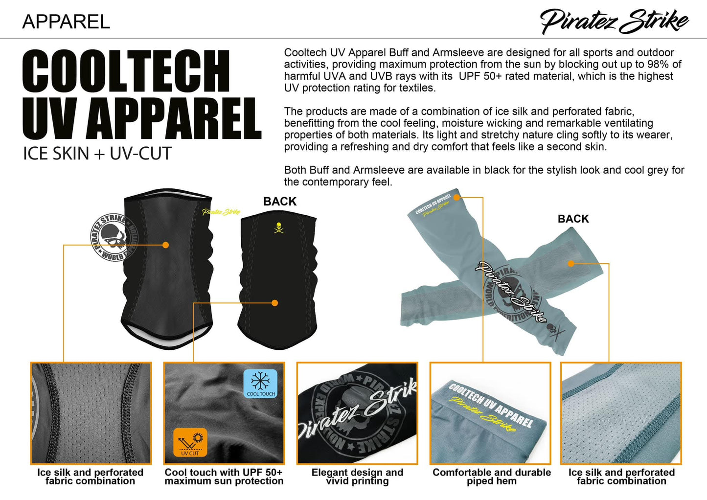 Piratez Strike Cool Tech UV Buff (Face Shield)